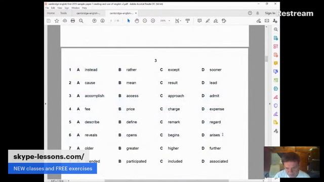 FCE Use of English (parts 1 and 2) смотреть онлайн