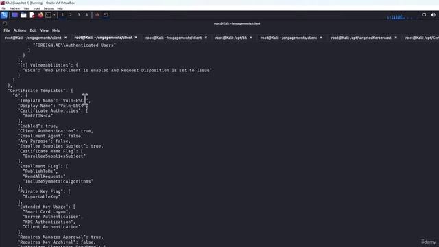 AD Pentest 05 Module  - 54 -AD CS Vulnerability Enumerations With Certipy