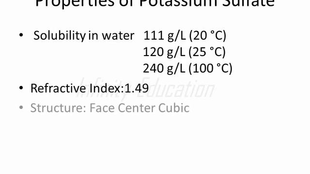 Properties & Uses of Potassium Chloride,Potassium Nitrate. Potassium Sulfate смотреть онлайн