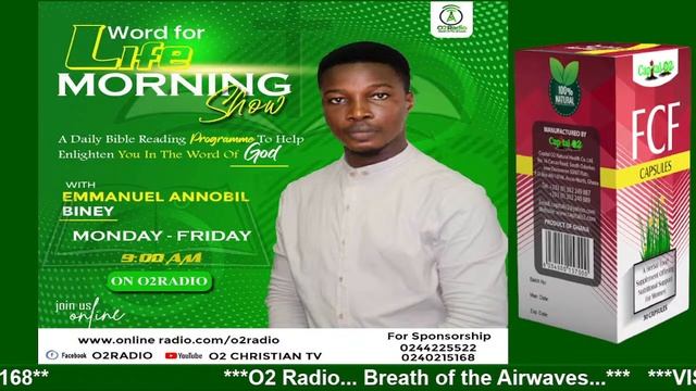 '''WORD FOR LIFE MORNING SHOW ((((LIVE)))) WITH EMMANUEL ANNOBIL BINEY ON O2 RADIO...14.12.2021''' смотреть онлайн