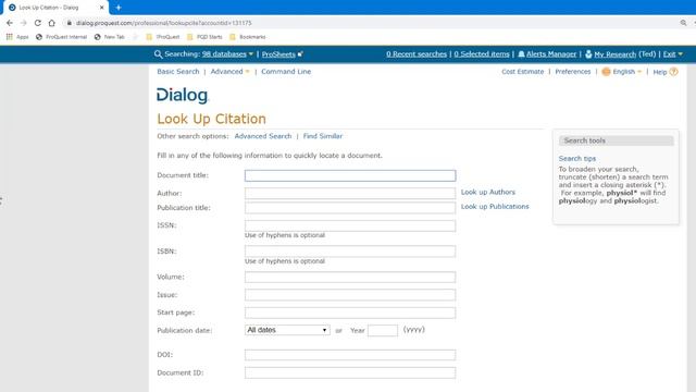 "Look Up Citation" in Dialog смотреть онлайн