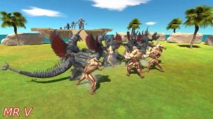 Robot War - Robot Team vs Titan Team - Animal Revolt Battle Simulator