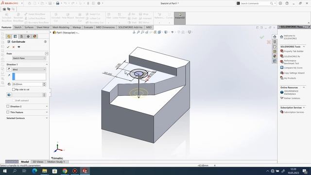 SolidWorks 2022 - Training Exercises Tutorial #71 смотреть онлайн