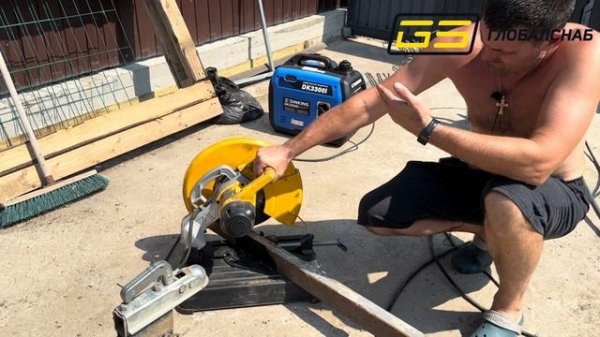 Тесты генератора Dinking 3300i с пилой ,с автомойкой к5 - Тимофей на доме тестит генератор #dinking