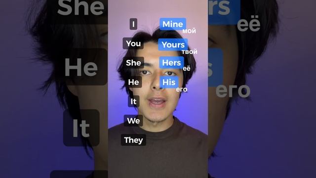 Subject pronouns&Absolute possessive pronouns🗣️🇺🇸🇬🇧 #английский #english #английскийязык смотреть онлайн