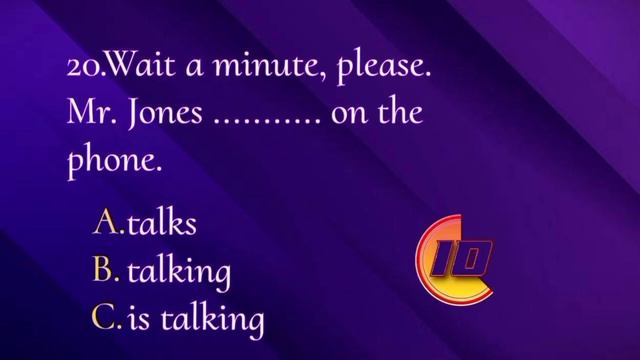 present simple Vs present continuous/grammar quiz/tense in English смотреть онлайн