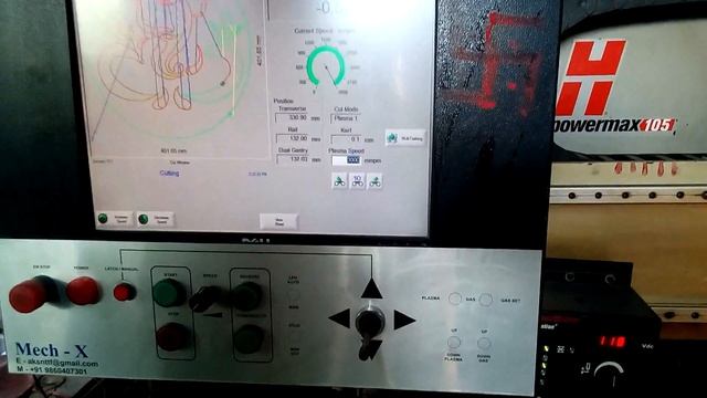 Hypertherm Controller. MECH-X CNC Plasma machine. смотреть онлайн