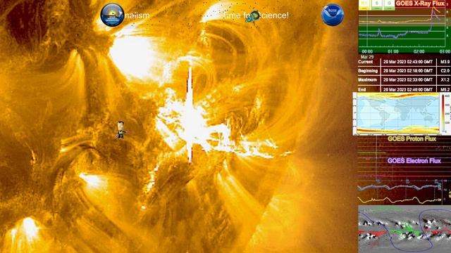 X-1.2 Solar Flare & CME @ 02:33 UTC, 29 March, 2023 4k смотреть онлайн