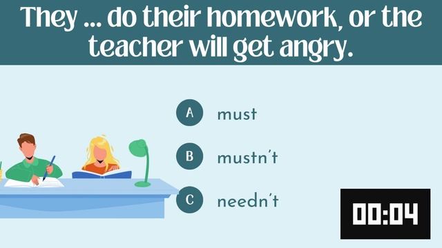 Must, Mustn't, Needn't - FUN GRAMMAR QUIZ ❗Test Your Grammar | ESL Practice for Kids and Adults👍📌 смотреть онлайн