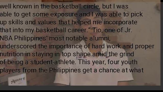 Jr. NBA alum Tyler Tio tells this year’s young PH All-Stars: ‘Give it your all, have fun’ смотреть онлайн