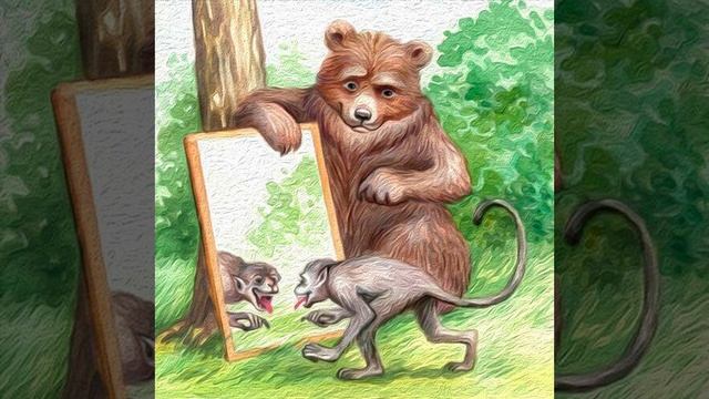 Зеркало и Обезьяна | И. А. Крылов смотреть онлайн