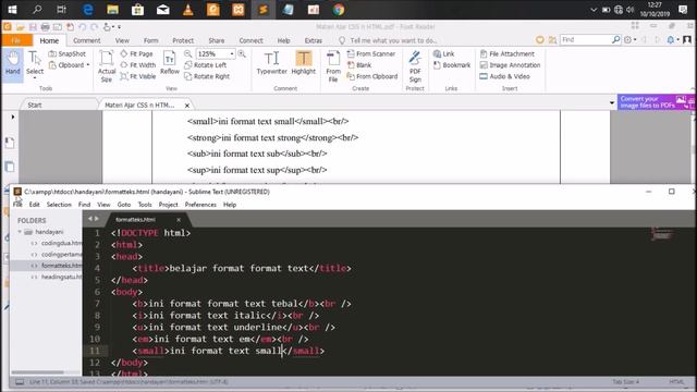 Video 5 - Format text menggunakan HTML смотреть онлайн