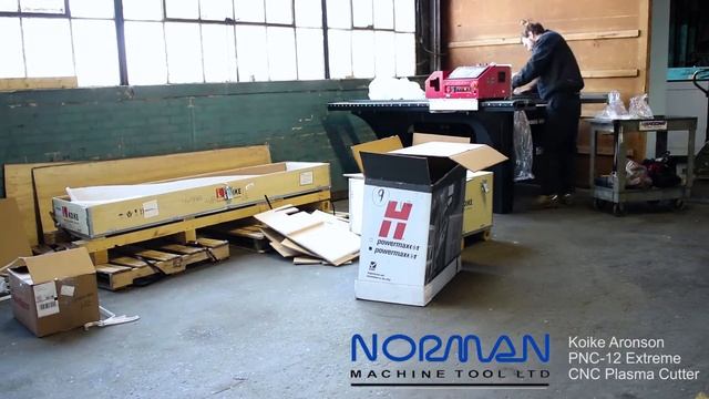 Koike Aronson PNC-12 CNC Plasma Cutter Installation, Hypertherm Powermax 65 – Timelapse смотреть онлайн