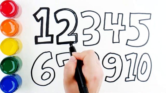 Learn Number | Coloring Pages | Learn Color | Learn Coloring | Color For Toddlers | Mini Art Kids