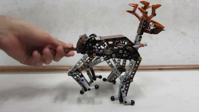 LEGO Technic Reindeer - Manual version of my kinetic model смотреть онлайн