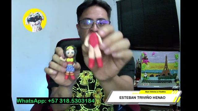 Como hacer la mujer Maravilla en Plastilina 😎 cursos de plastilina - plastilina para niños смотреть онлайн