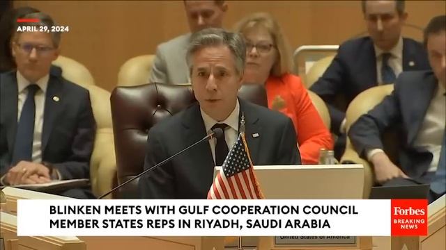 Blinken Meets With Gulf Cooperation Council Member States Representatives In Riyadh, Saudi Arabia смотреть онлайн