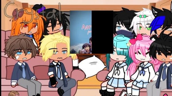 Aphmau (and her friends from pdh) react to Aphmau and Aaron present self [Part 2]