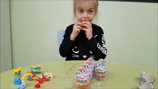 Новинка 2018 от Kinder Surprise The POWERPUFF GIRLS серия для девочек СУПЕРКОШКИ смотреть онлайн