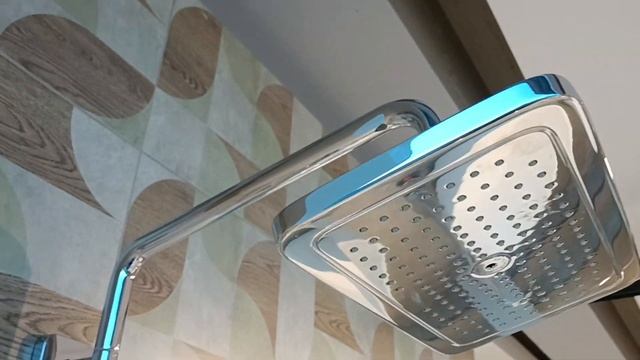 Hansgrohe 27687000 HG Croma E Showerpipe 280 1jet With Bath Thermostat Chrome