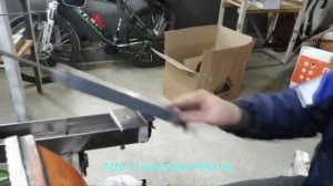 Заточка ножей ледобура Mora 125 на заточной системе Строгова.