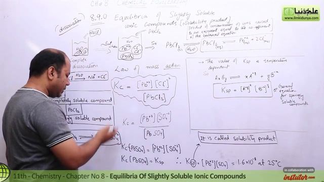 FSc Chemistry book 1, ch 8, Equilibria of Slightly Soluble Ionic Compounds - first year Chemistry смотреть онлайн