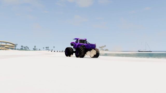 Monster Jam INSANE Racing, Freestyle And High Speed Jumps #44 | BeamNG Drive | Grave Digger