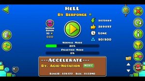 HELL ЗА ОДИН ДЕНЬ В GEOMETRY DASH//АД ГД gd