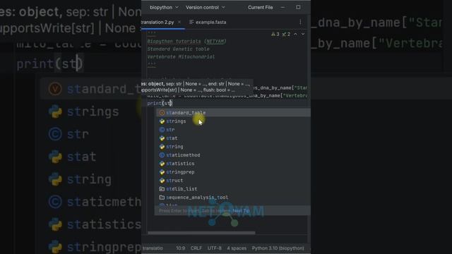 #Biopython Translation Tables - #Python Tutorial Tips And Tricks! #bioinformatics