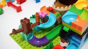 Cтроительные блоки Marble Run ASMR Сюрприз! большая подставка для блоков динозавров-тиранно