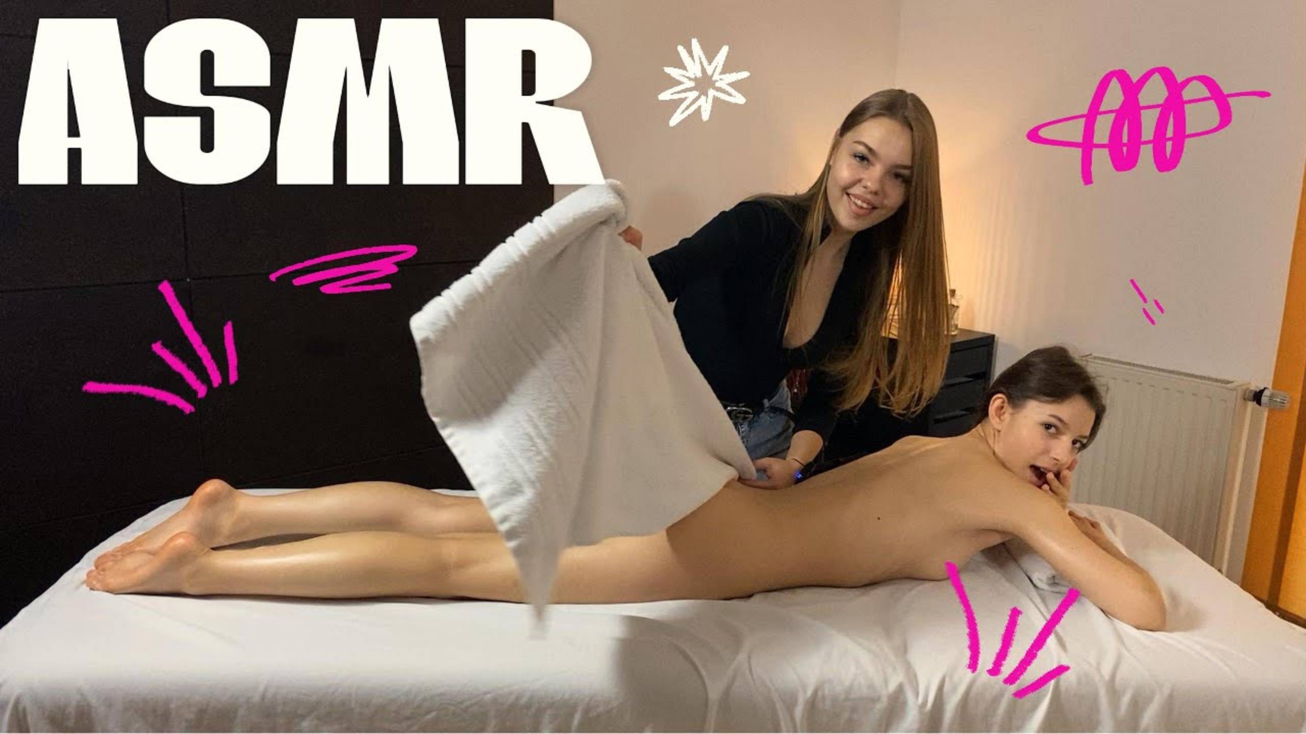 ASMR Женский массаж глубокого сна - массаж ног и спины. ASMR с масляными звуками смотреть онлайн