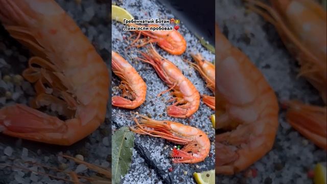 Королевский Гребенчатый Ботан🦐👑 Прямиком из Сахалина от «РАКИОКИ» #seafood #ракиоки #ботан #еда смотреть онлайн