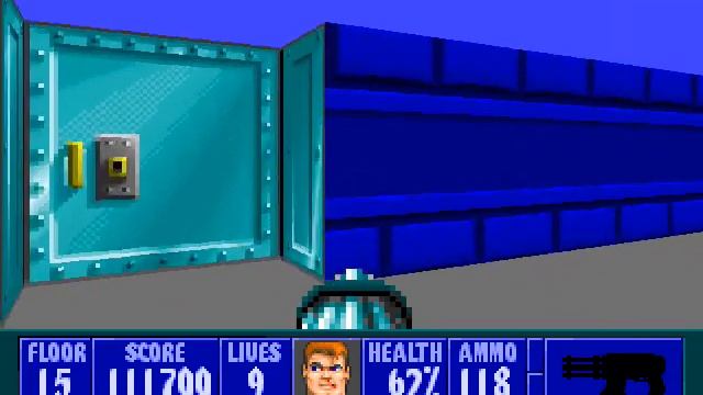 Wolfenstein 3D : Hitler Strikes Back : Level 15 смотреть онлайн