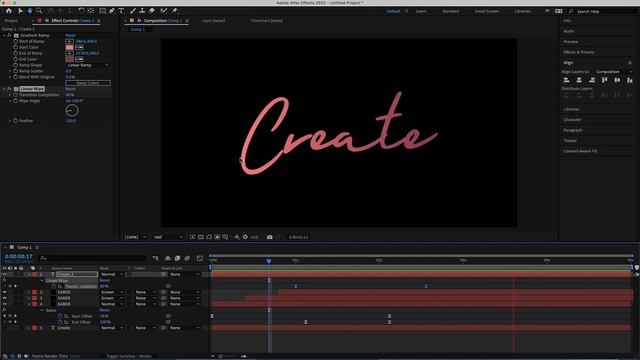 Neon Smoke Text Effect | After Effects Tutorial смотреть онлайн