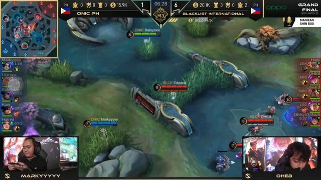 BLCK 4 vs ONIC PH 0 | M3 World Championship | Singapore смотреть онлайн