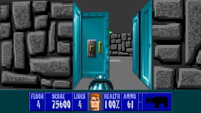 Wolfenstein 3D (1992) MS-DOS Floor 2 - 5 HD 60fps
