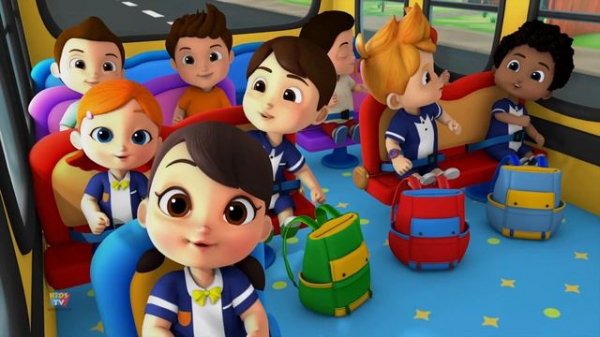 Avtobusda g'ildiraklar | Bolalar uchun musiqa | Kids Tv Uzbekistan | Animatsion videolar