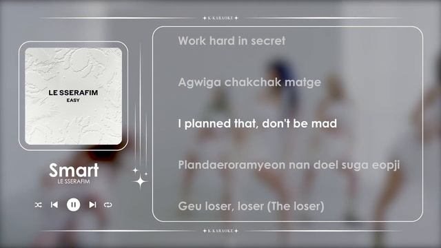 LE SSERAFIM - ‘Smart’ Instrumental | Karaoke with Easy Lyrics смотреть онлайн