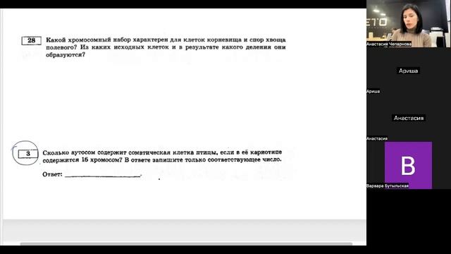 20.02 4 гр егэ деление клетки смотреть онлайн