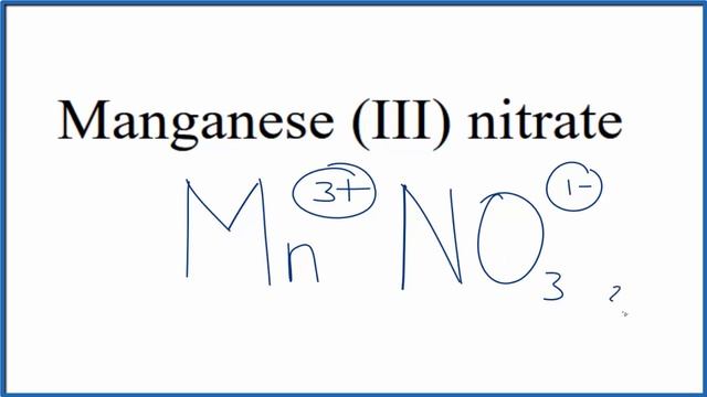 How to Write the Formula for Manganese (III) nitrate смотреть онлайн