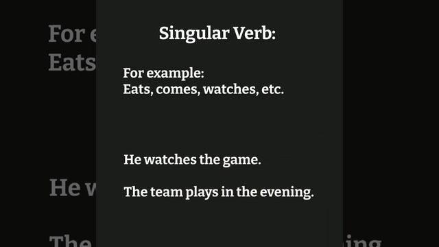 Singular and Plural Verb | Subject Verb Agreement - Part 1 смотреть онлайн