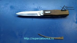 Миков Предатор. Ремонт пружины, заточка. Repair Mikov Predator, sharpening