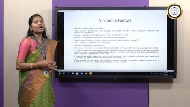 Antigenic Structure And Clinical Infections Of Escherichia Coli - Dr.Inthumathi S M