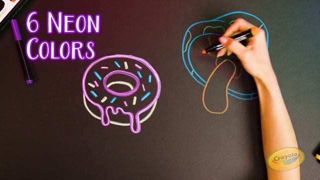 Crayola Signature Neon Markers || Crayola Product Demo смотреть онлайн