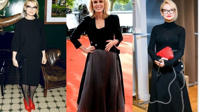 КАК НОСИТЬ 💕ЧЕРНЫЙ ЦВЕТ В СТИЛЬНОМ ГАРДЕРОБЕ ЖЕНЩИНАМ ЗА 50 ЛЕТ💕 смотреть онлайн