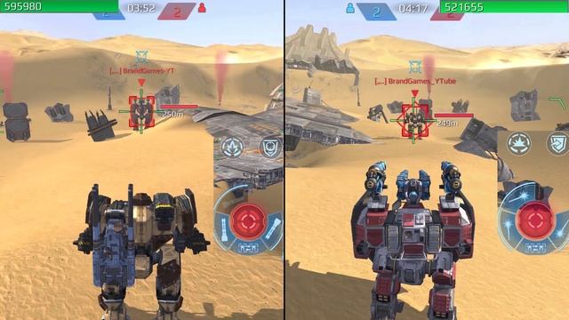 Titan (kid) Vs Titan (Arthur) Test | War Robots | Brand Games смотреть онлайн