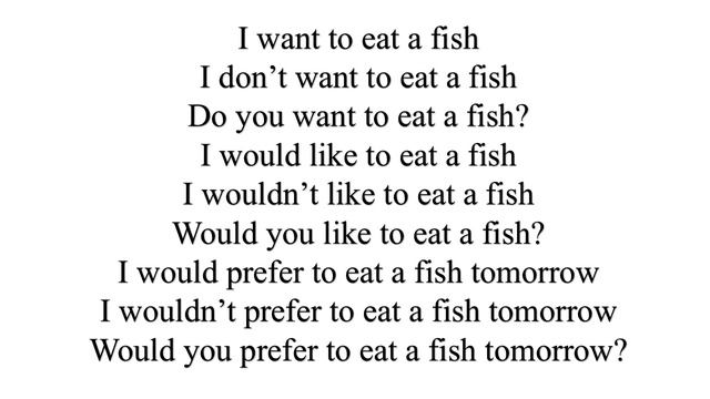 Would like to, want to, would prefer to смотреть онлайн