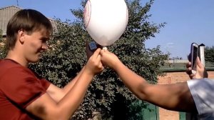 Опасный эксперемент с водородом (шарик с водородом)