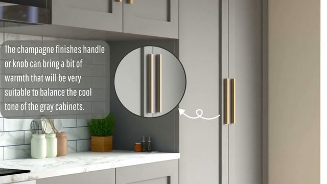 Elegant Handle/Knob Color Ideas for Gray Kitchen Cabinets смотреть онлайн
