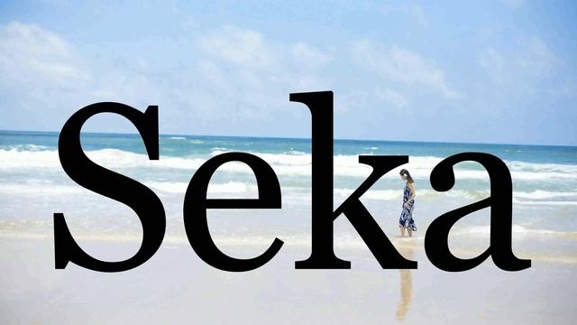 How To Pronounce Seka🌈🌈🌈🌈🌈🌈Pronunciation Of Seka смотреть онлайн